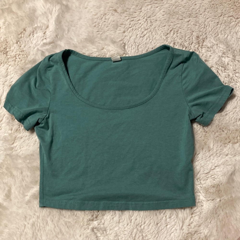 Green Crop Top